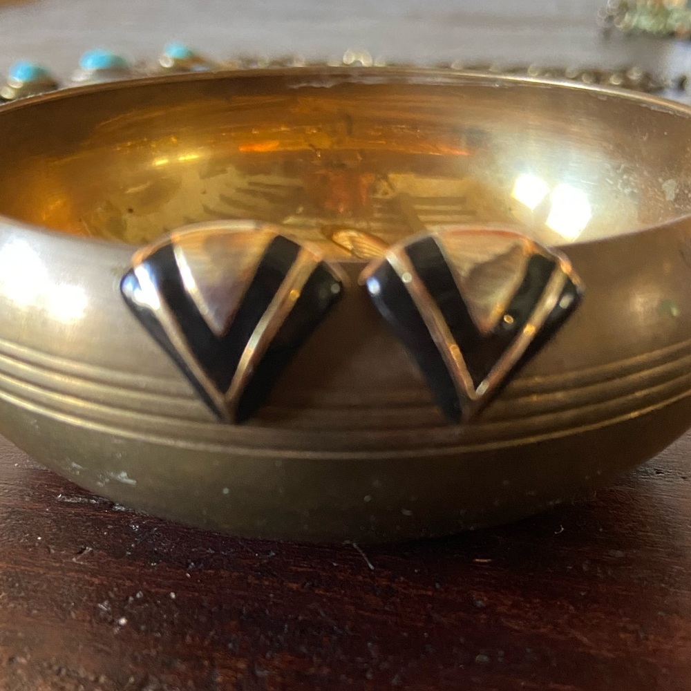 Tiny vintage clip-on earrings